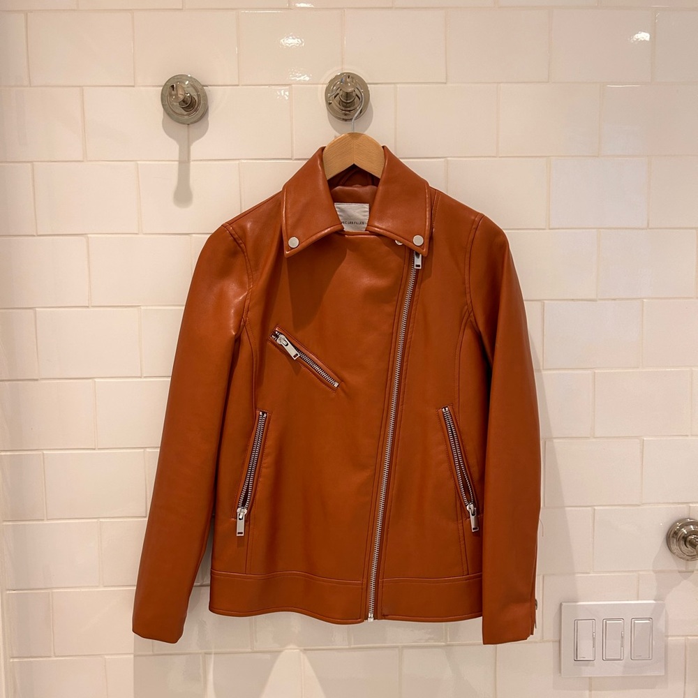 Faux leather jacket